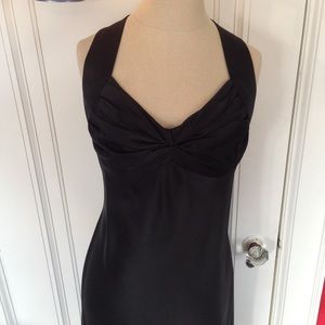 Calvin Klein Black Satin Dress LBD